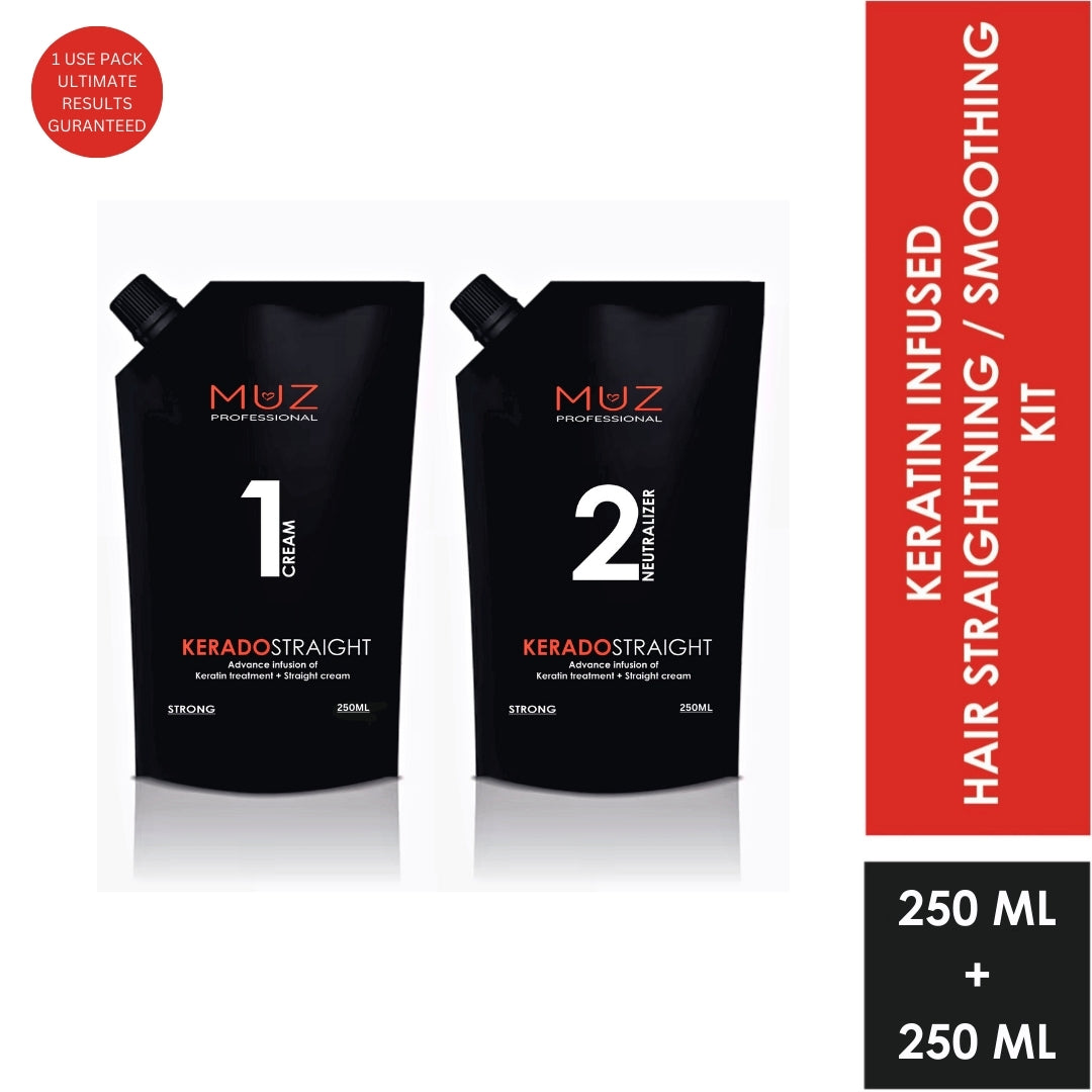 MUZ PROFESSIONAL KERADO STRAIGHT CREAM AND NEUTRALIZER 500 ML