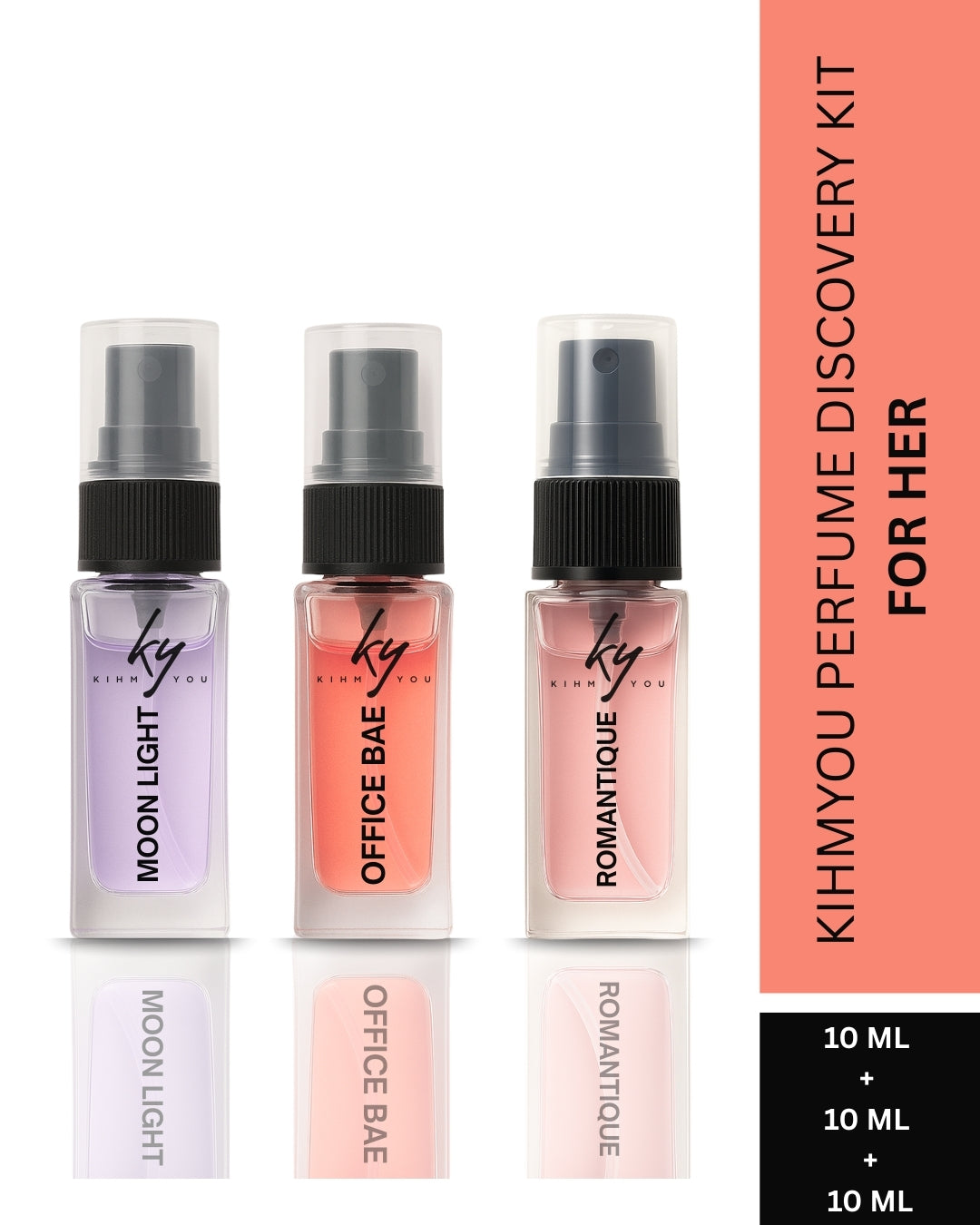 KIHMYOU PERFUME DISCOVERY KIT FOR HER 10 ML EACH 30 ML NET