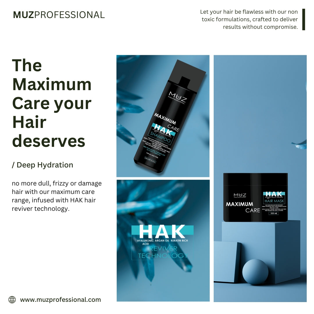 MUZ PROFESSIONAL MAXIMUM CARE SHAMPOO 1000 ML