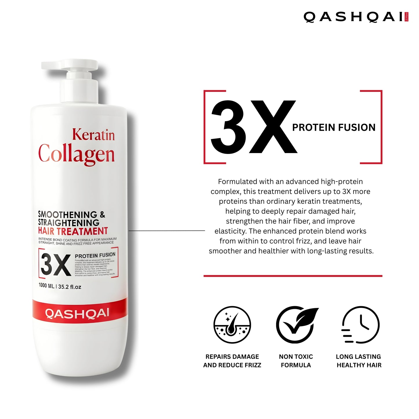 Qashqai Collagen Keratin Hair Treatment 1000 ml