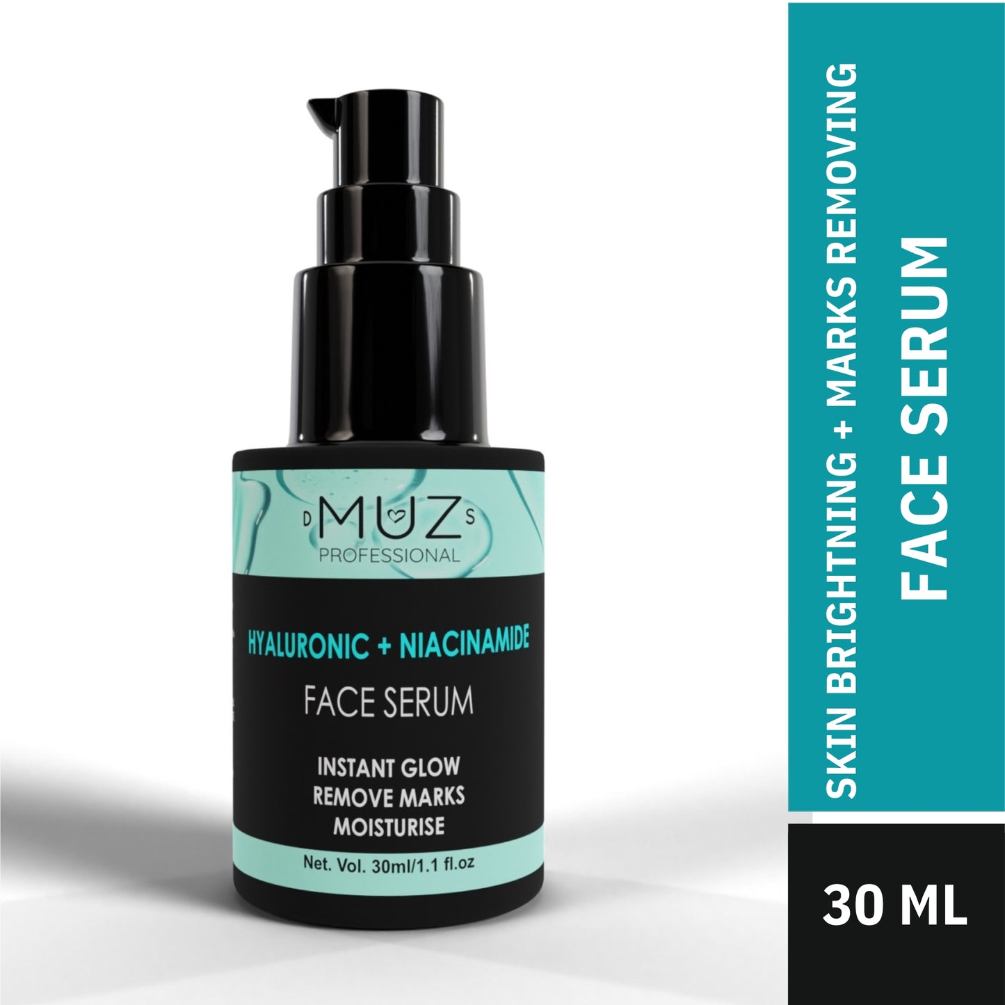 MUZ PROFESSIONAL HYALURONIC ACID AND NIACINAMIDE FACE SERUM 30 ML
