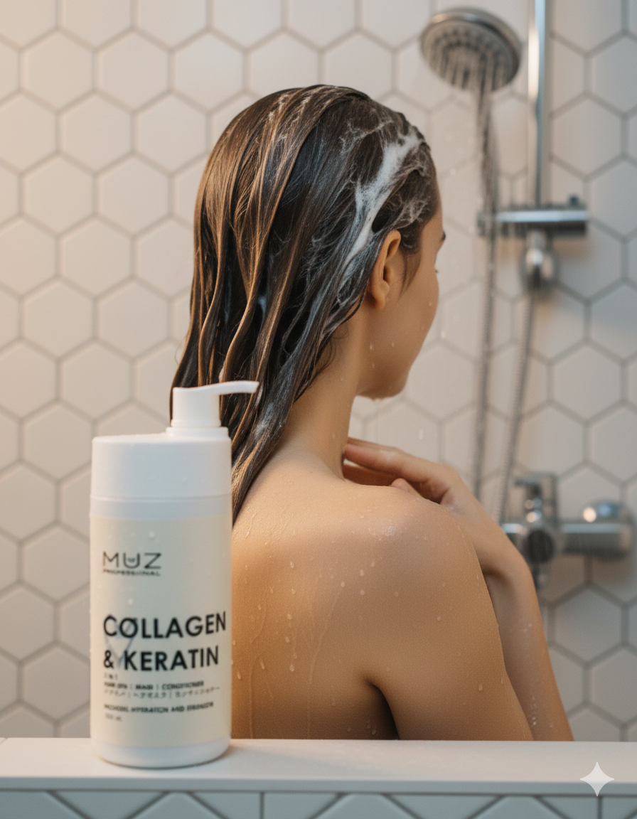 MUZ PROFESSIONAL COLLAGEN & KERATIN 3 IN 1 HAIR MASK 1000 ML