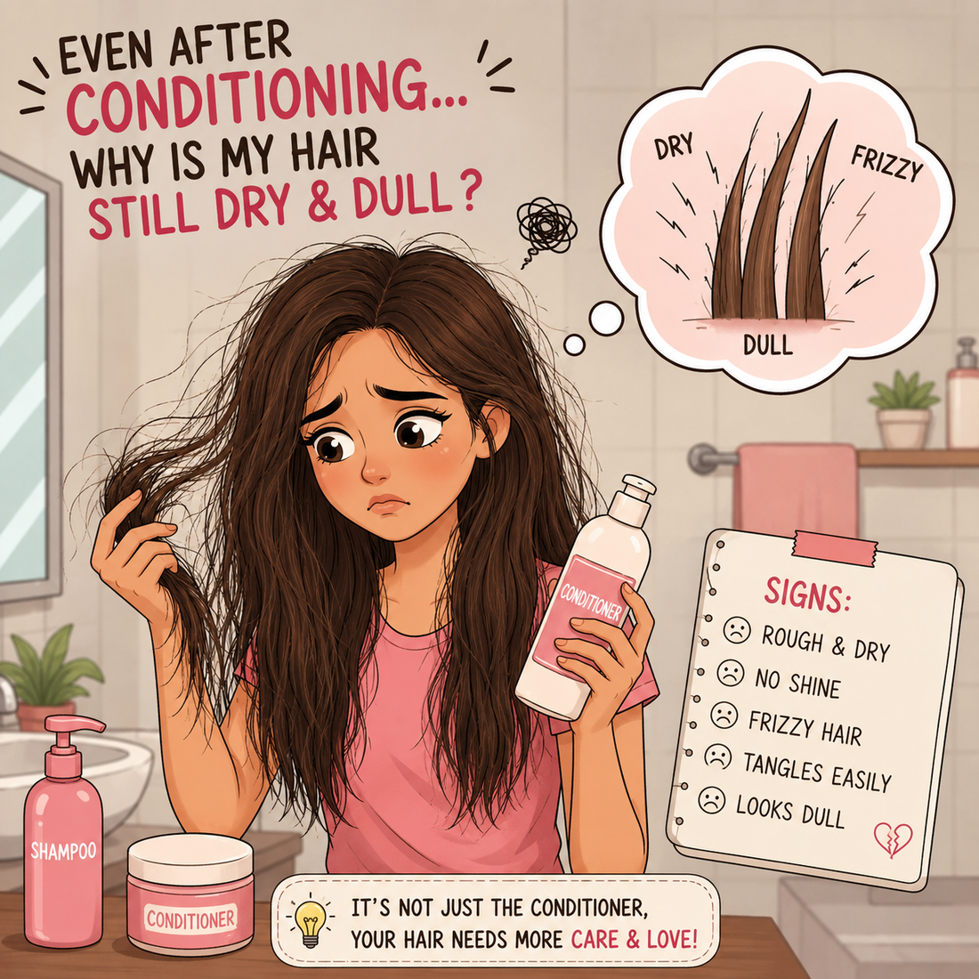 Why Is My Hair Dry Even After Conditioning? 9 Reasons and Easy Solutions