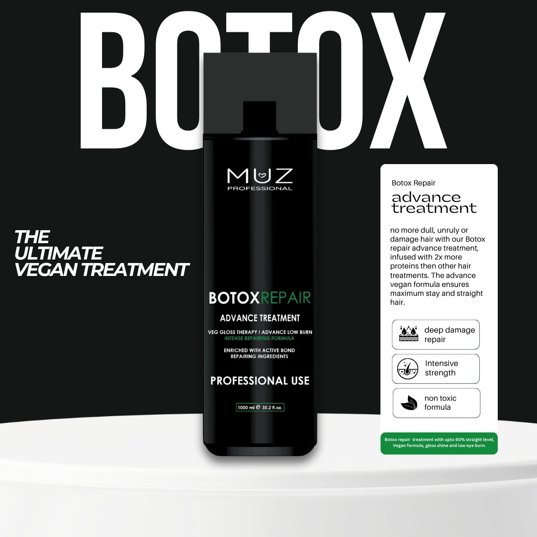 MUZ PROFESSIONAL BOTOX TREATMENT 1000 ML WITH FREE CLARIFYING SHAMPOO 1000 ML