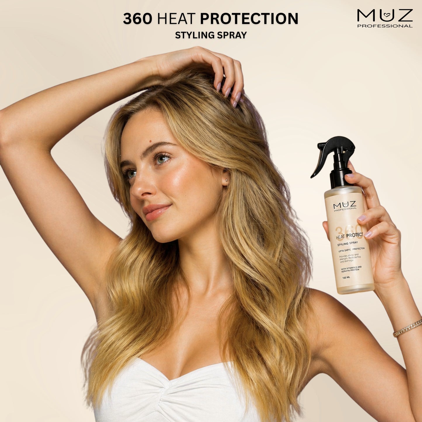 MUZ PROFESSIONAL 360 HEAT PROTECT STYLING SPRAY 100 ML