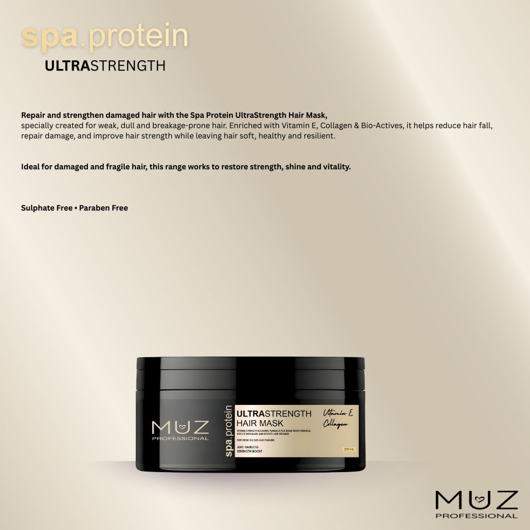 MUZ PROFESSIONAL SPA PROTEIN ULTRASTRENGTH HAIR MASK 200 ML