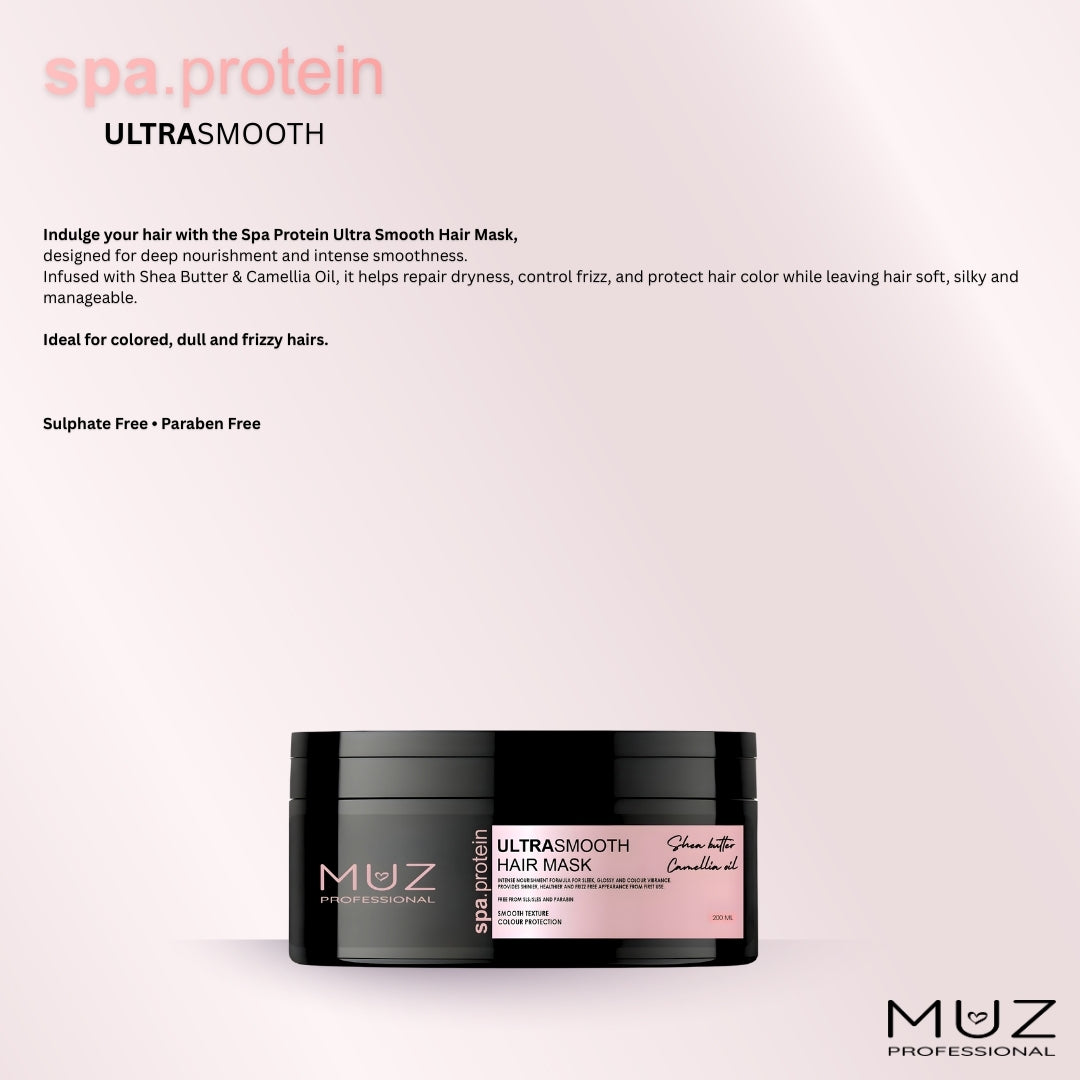 MUZ PROFESSIONAL SPA PROTEIN ULTRASMOOTH HAIR MASK 200 ML