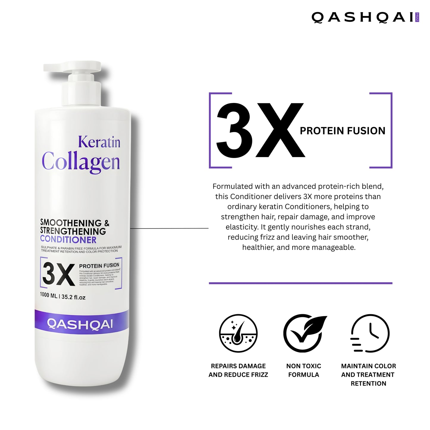 Qashqai Collagen Keratin Conditioner 1000 ml