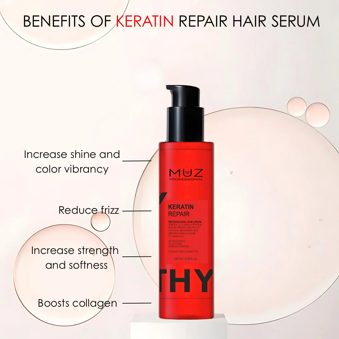 MUZ PROFESSIONAL KERATIN REPAIR HAIR SERUM 100 ML